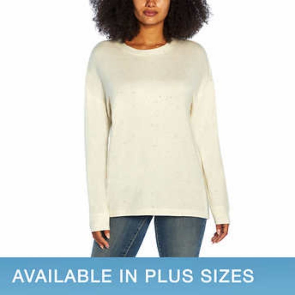 Three Dots Ladies' Speckled Pullover
